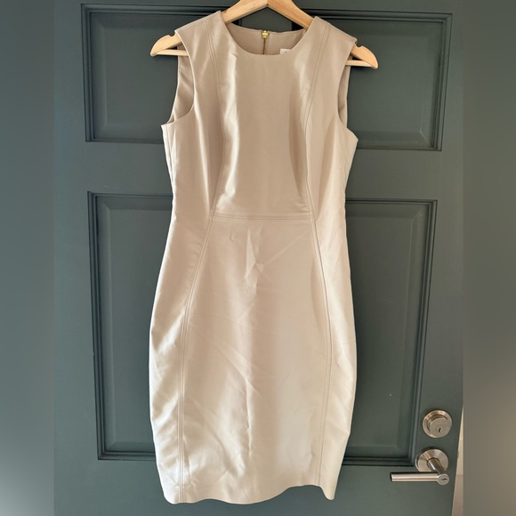 Calvin Klein Cream Midi Dress - Picture 2 of 4